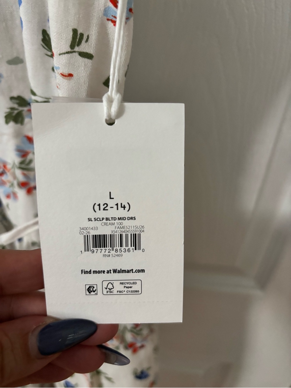 Free Assembly Floral Spaghetti-Strap Midi Dress in White - Picture 9 of 11